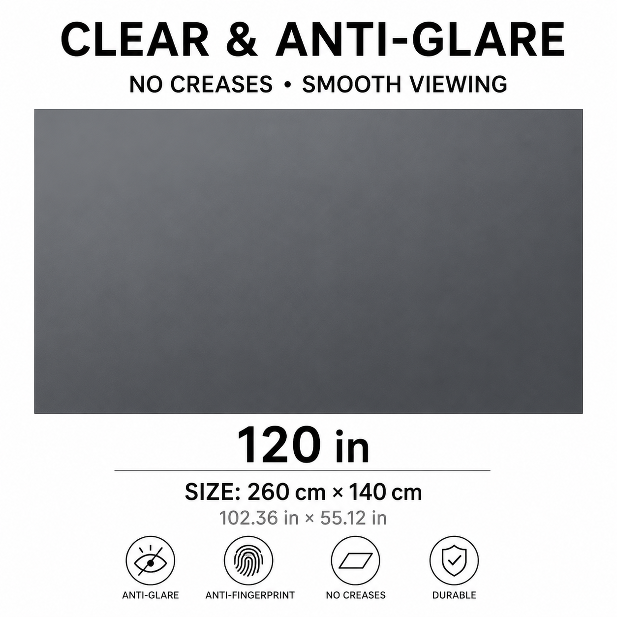 ๐ 100" 4K Projector Screen | Anti-Light Foldable Home Theater Cinema Display ๐ฌ