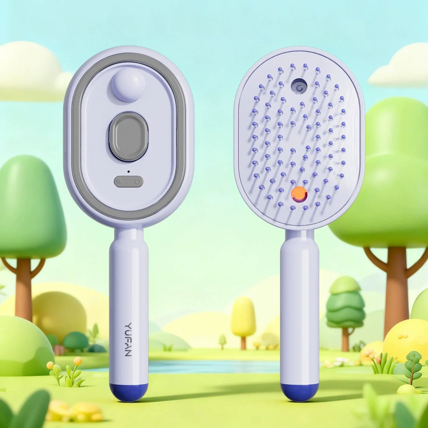 Electric Mist Airbag Massage Comb: Essential Oil Diffuser, Hair Care Comb, Self-Cleaning, Anti-Tangle, Volumizing