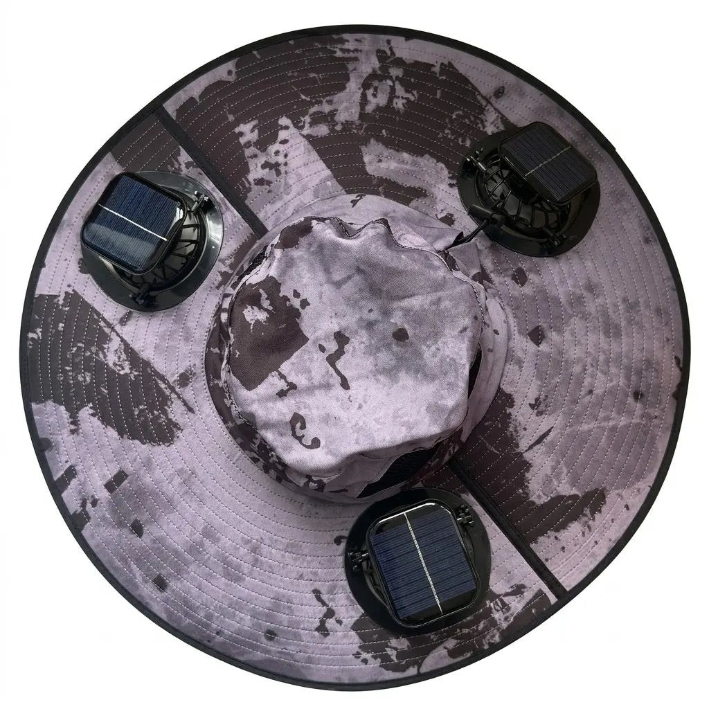 🧢 2026 Solar Cooling Hat – 🌬️ 3 Built-in Fans, UPF50+ Sun Protection – Solar + Battery Powered
