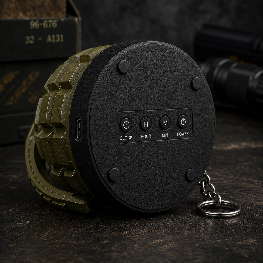 ๐ฃ Tactical Grenade Alarm Clock | Loud Interactive Alarm for Heavy Sleepers