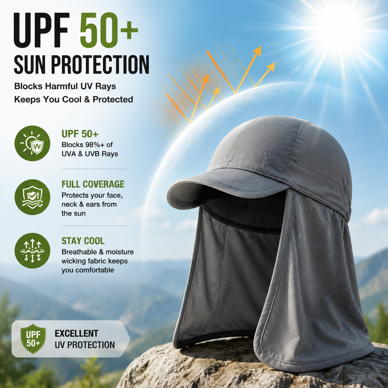 ☀️🔥3-pack Cooling Skull Cap Elastic Hard Hat