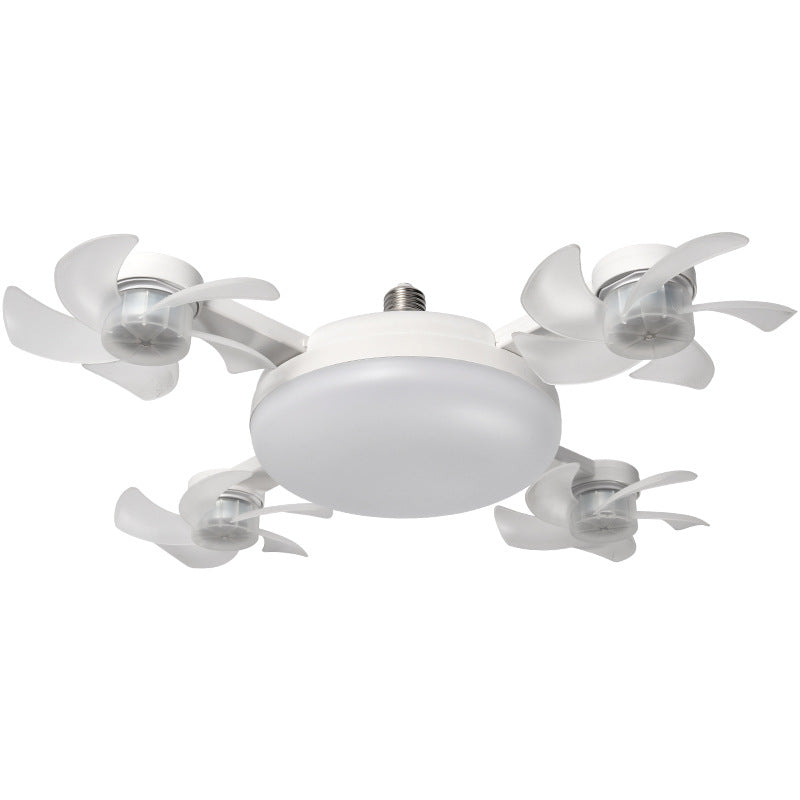 Silent Foldable E27 Fan Light