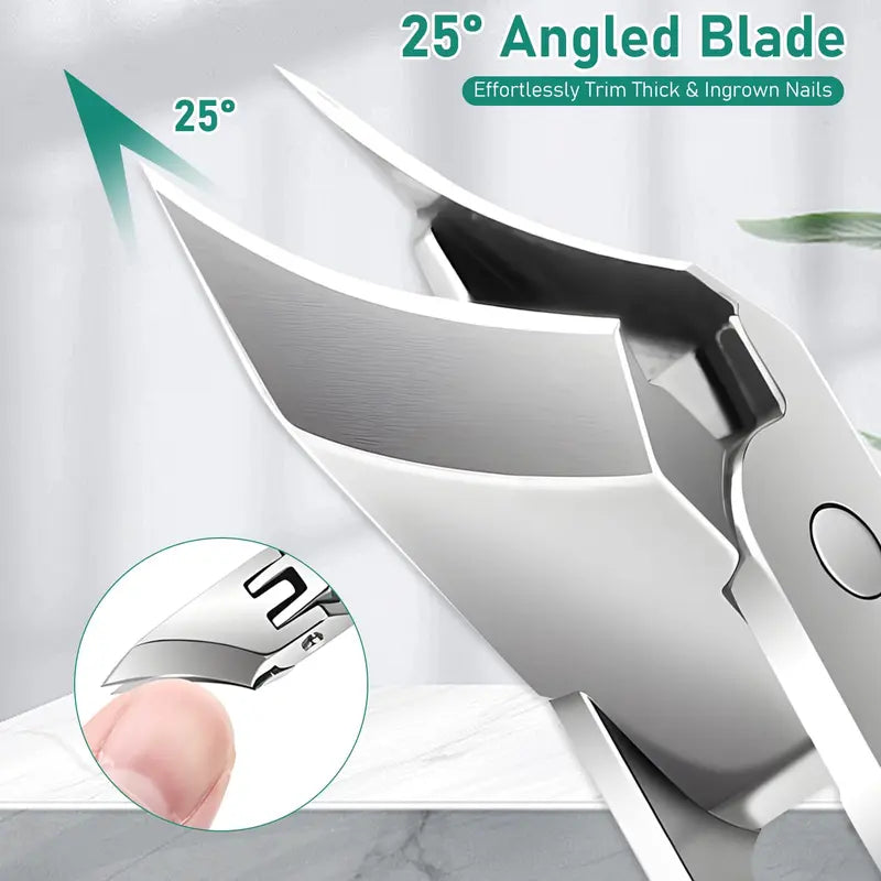 π¦
Eagle Beak Nail Clipper for Thick & Ingrown Nails β βοΈ Anti-Splash Design, Wide Jaw, Long Handle for Seniors β Stainless Steel Precision Blade