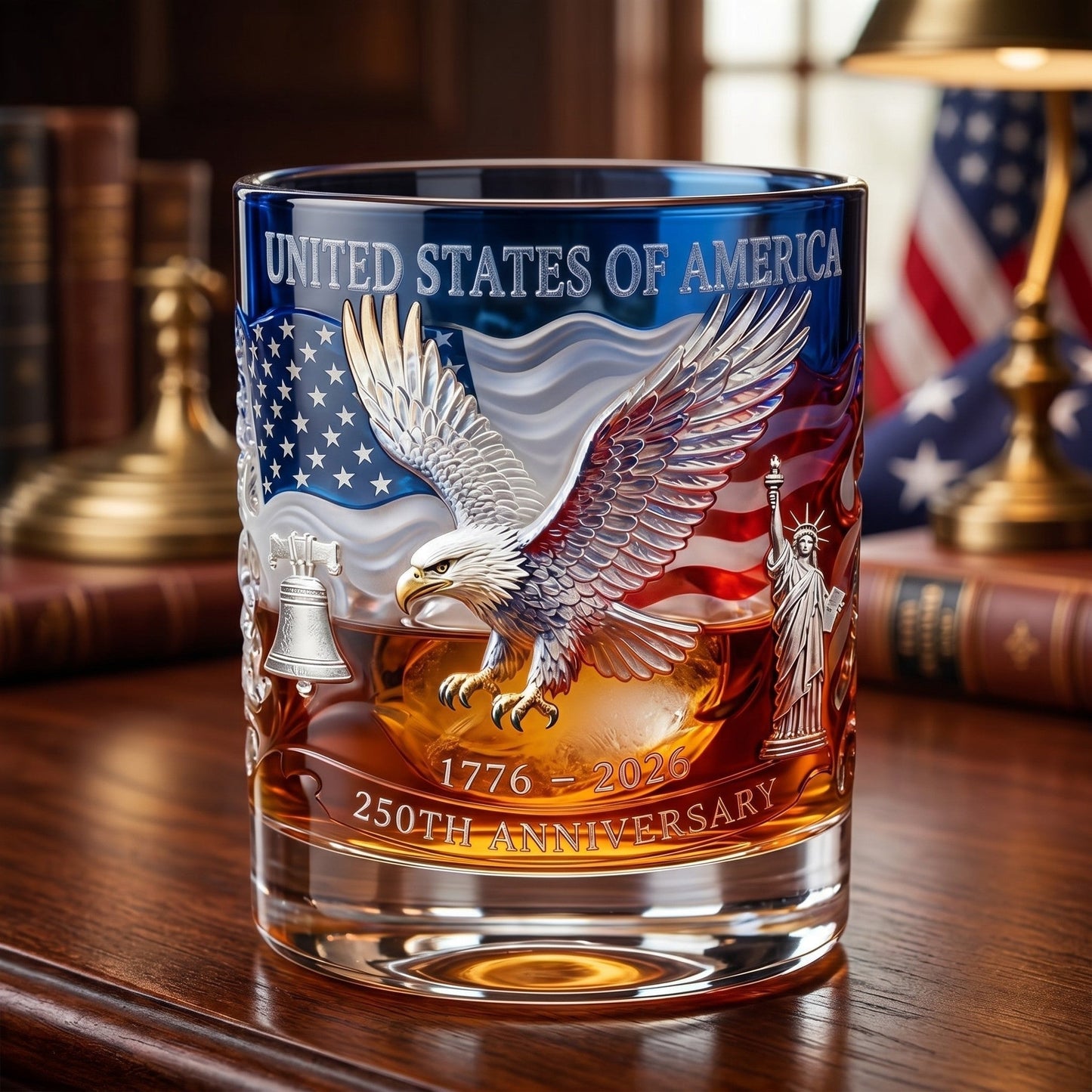 Proud Anniversary Decanter & Round Glass