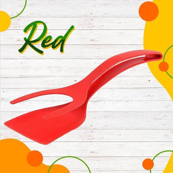 🍳 2-in-1 Spatula Tongs – Food Grade Silicone Tips, Non-Stick, Heat Resistant, Long Handle