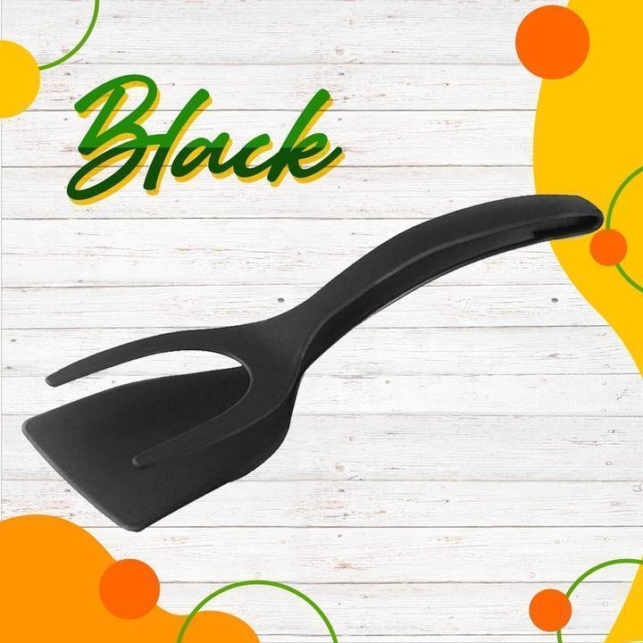 🍳 2-in-1 Spatula Tongs – Food Grade Silicone Tips, Non-Stick, Heat Resistant, Long Handle