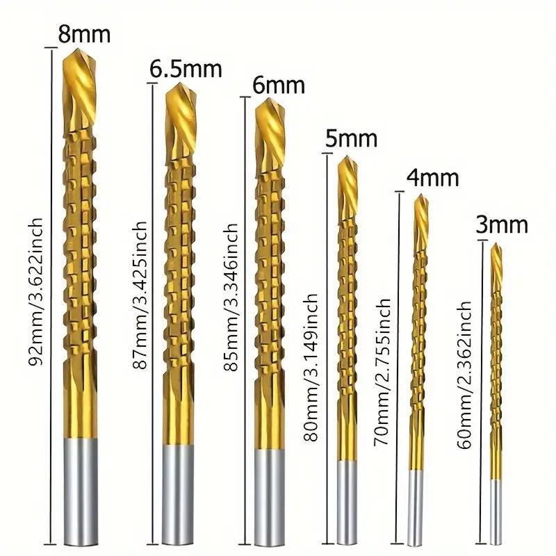 ⚙️ High-Speed Steel Drill Bit Set | 6-Piece Precision Drilling Kit