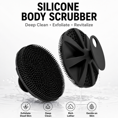 Silicone Bath Brush Deep Cleansing and Exfoliating Set