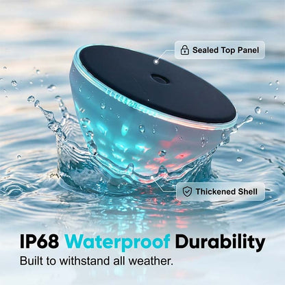 🌊 Solar Floating Pool Light – 🐟 Realistic Fish Projection & Water Glow – IP68 Waterproof, Solar Powered, No Wiring Needed