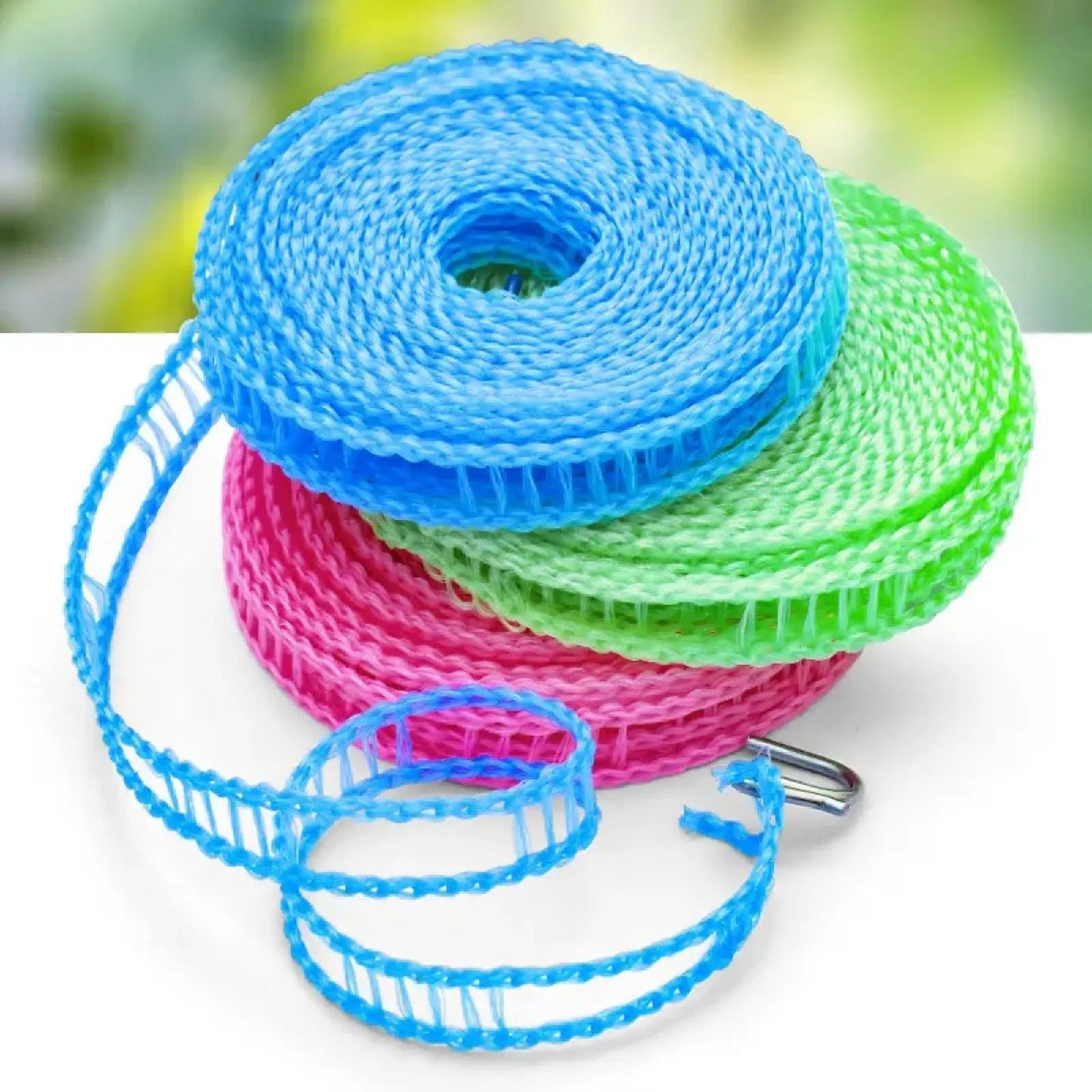 🧺Three colors✨ 🌤️ Windproof Travel Clothesline 10M | No-Slip Laundry Drying Rope for Balcony, Camping & RV