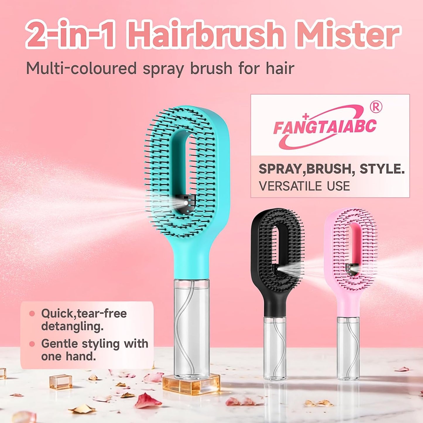 Spray Comb - 2-in-1 Portable Spray Comb with Water Spray Function