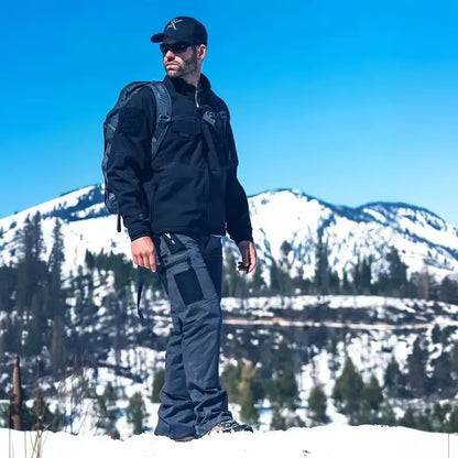 🔥Men's Waterproof Tactical Work Pants - Solid Color with Multi-Pockets for Outdoor Activities