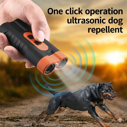 Dog Bark Deterrent with LED Flashlight and High-Definition Display