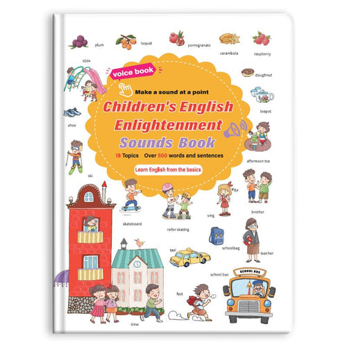 📚 500-Word Audio Learning Book for Toddlers – Tap & Master Vocabulary Across 18 Everyday Topics! 🎧✨