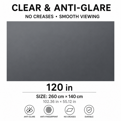 🚀 100" 4K Projector Screen | Anti-Light Foldable Home Theater Cinema Display 🎬