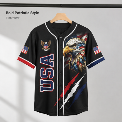 American-style baseball jersey