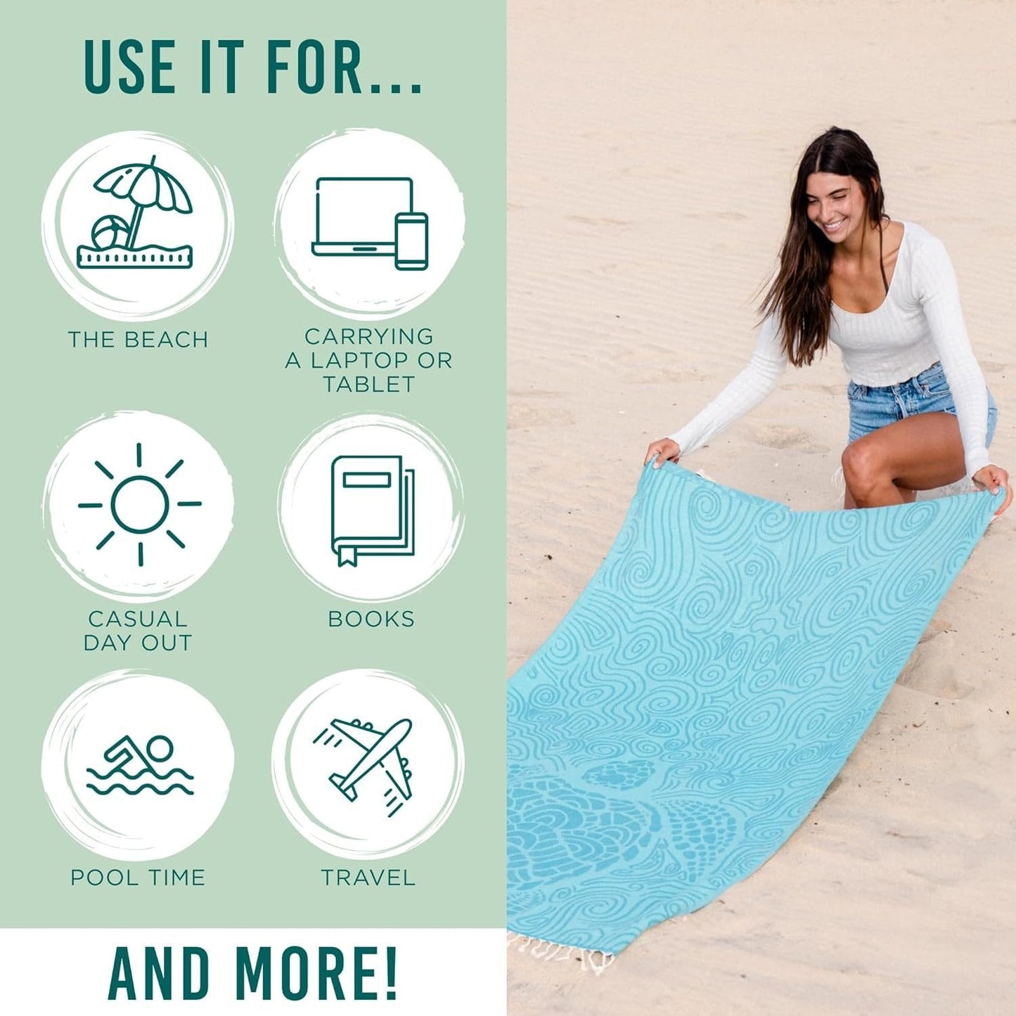 🌴The 2-in-1 Beach Essential You’ll Use All Summer From Beach Towel to Backpack in Seconds