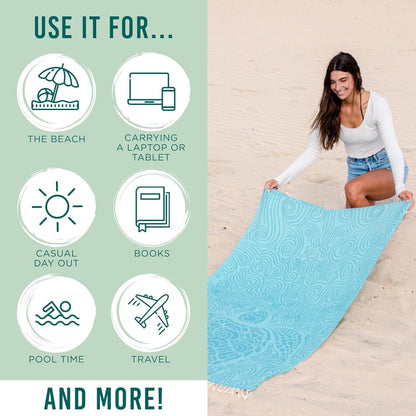 🌴The 2-in-1 Beach Essential You’ll Use All Summer From Beach Towel to Backpack in Seconds