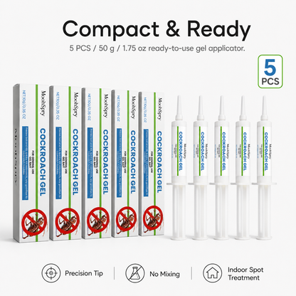 🏷️ 50% OFF TODAY 🚫🪳 Max Force Roach Killer Gel Bait • Professional Nest Elimination Syringe