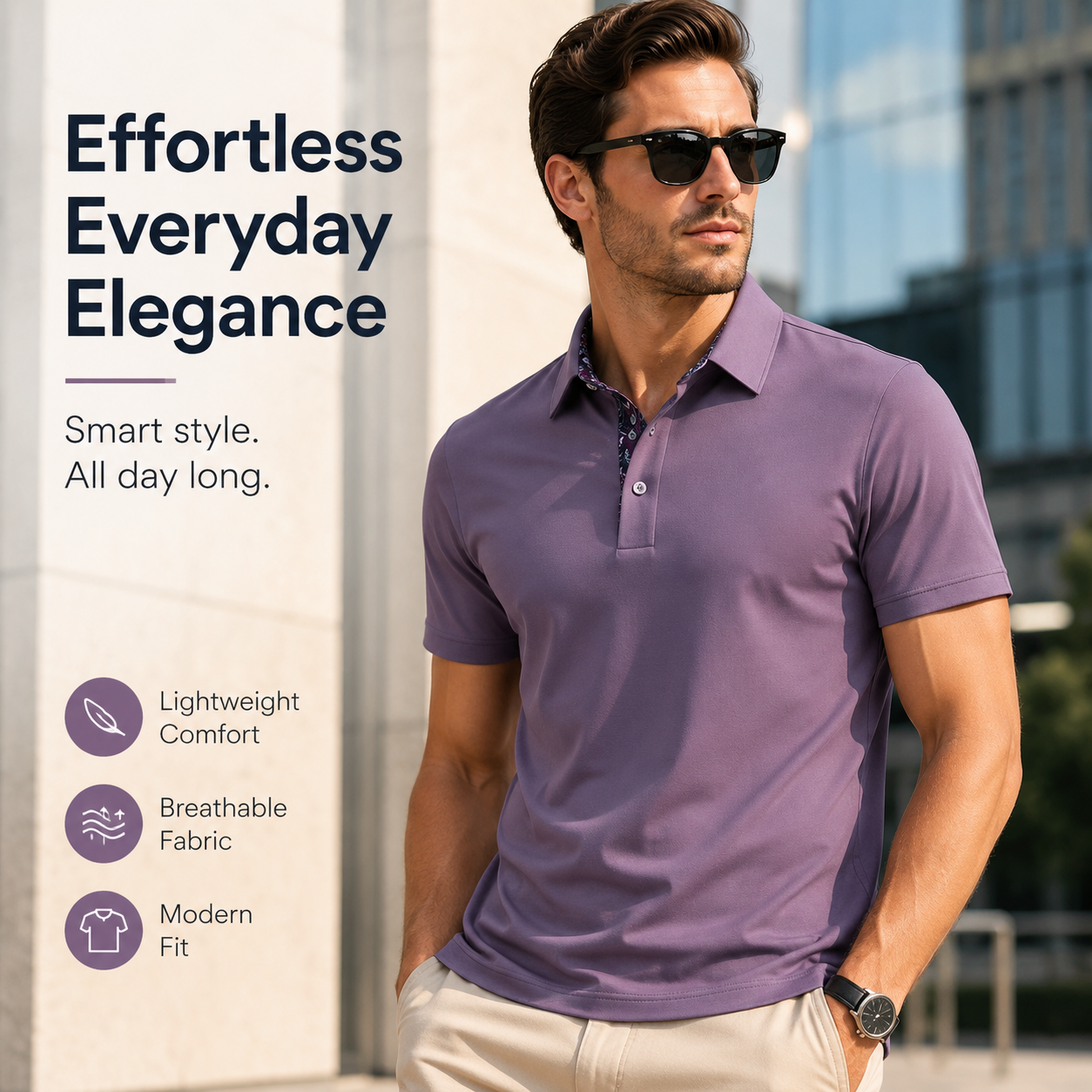 Summer Business Casual Short-Sleeve Shirts