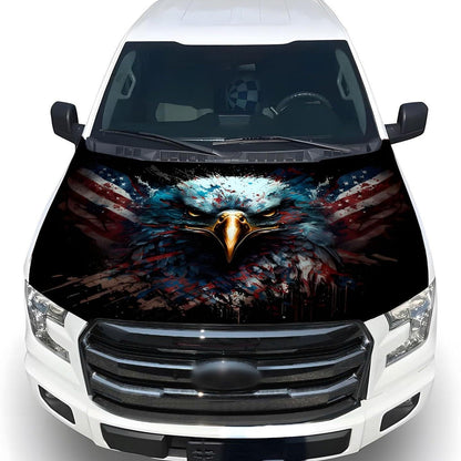 🇺🇸 250th Anniversary Car Hood Cover – 🚗 No-Glue 1-Minute Installation – Fade-Resistant Patriotic Design for Sedans, SUVs & Light Trucks