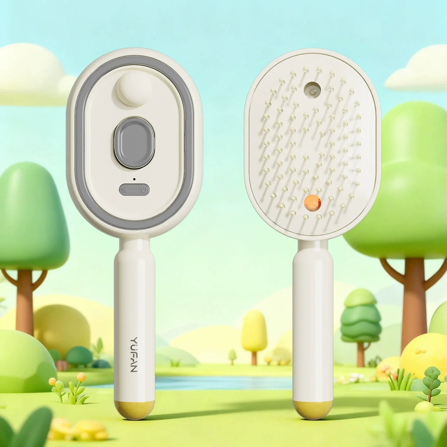 Electric Mist Airbag Massage Comb: Essential Oil Diffuser, Hair Care Comb, Self-Cleaning, Anti-Tangle, Volumizing