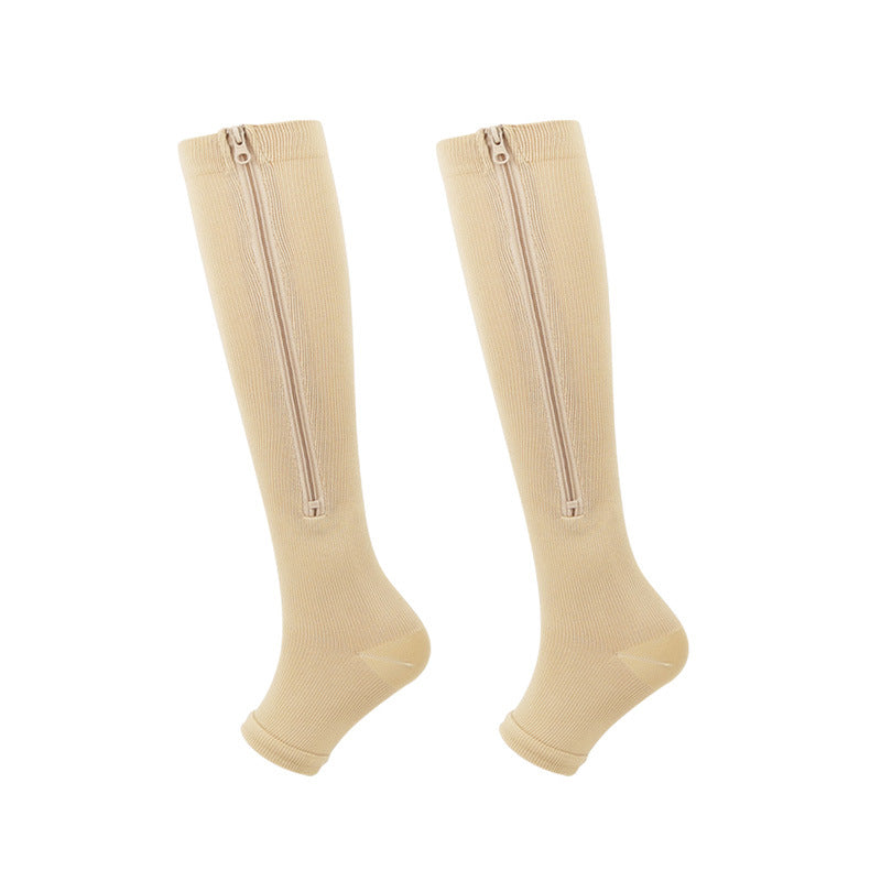 🏃‍♂️ Sports Zipper Socks – ⚡ Easy Side-Zip Design – Ankle Support, Reinforced Heel & Breathable Quick-Dry Fabric