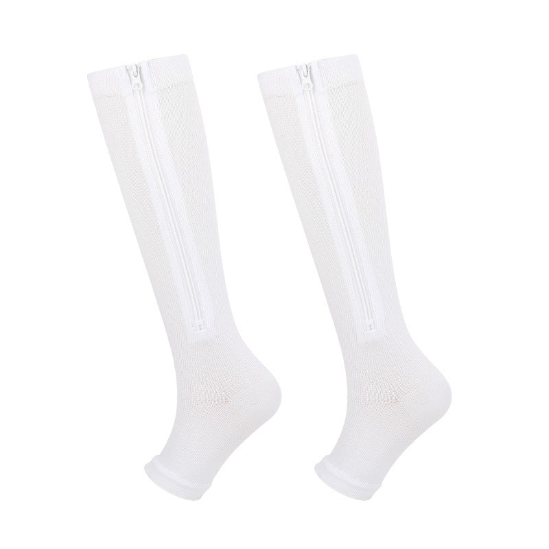 🏃‍♂️ Sports Zipper Socks – ⚡ Easy Side-Zip Design – Ankle Support, Reinforced Heel & Breathable Quick-Dry Fabric