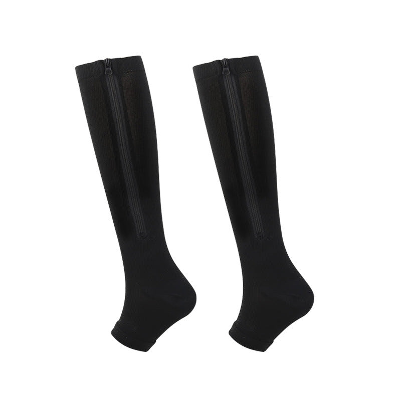 🏃‍♂️ Sports Zipper Socks – ⚡ Easy Side-Zip Design – Ankle Support, Reinforced Heel & Breathable Quick-Dry Fabric