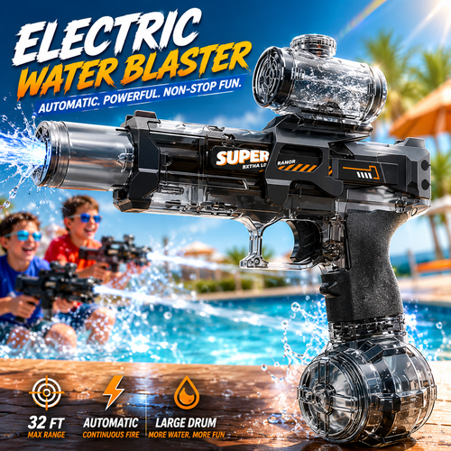 🔥 55% OFF | Last Day ⏰ 💦 Electric Automatic Water Blaster – Rechargeable Long-Range Summer Splash Toy