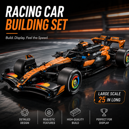 ⏰ Last Day: 55% OFF 🔥 25" Pro Racing Car Block Set | Ultimate Display Masterpiece 🏎️