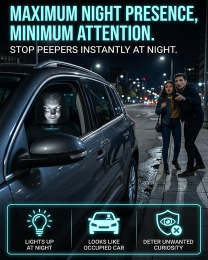 “Scary Face” Headrest Cover, Spooky-Style Stretchable Headrest Protector