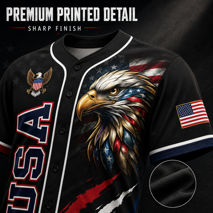 American-style baseball jersey