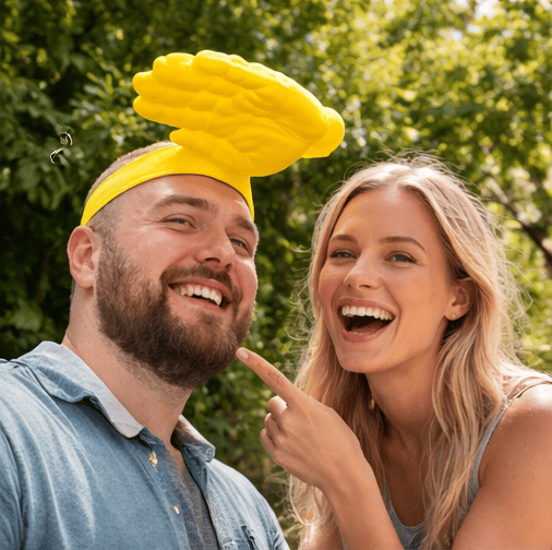 HAND SHADE HAT-The Funniest Way to Block the Sun