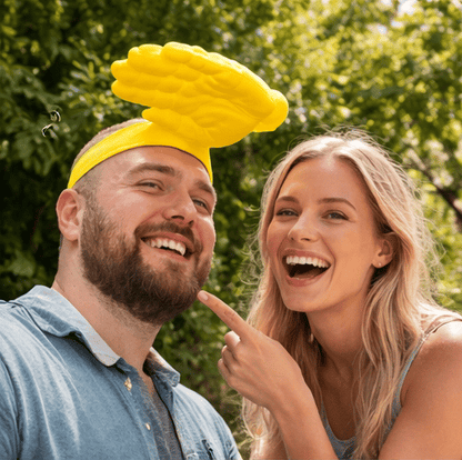 HAND SHADE HAT-The Funniest Way to Block the Sun