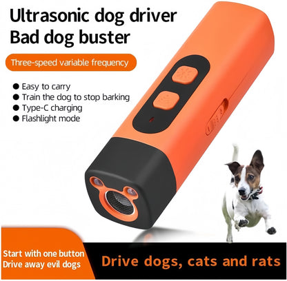 Dog Bark Deterrent with LED Flashlight and High-Definition Display