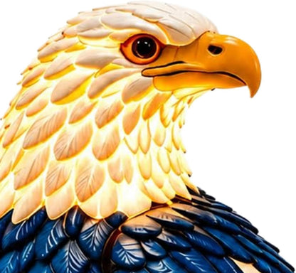 🇺🇸 250th Eagle Stained Glass Wall Lamp – 🦅 Patriotic LED Tribute Light – Resin Craft, Warm Glow, Perfect for Home, Office & Man Cave
