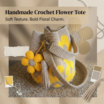 🔥🔥Hot Sale Handmade Crochet Flower Tote 🌼✨