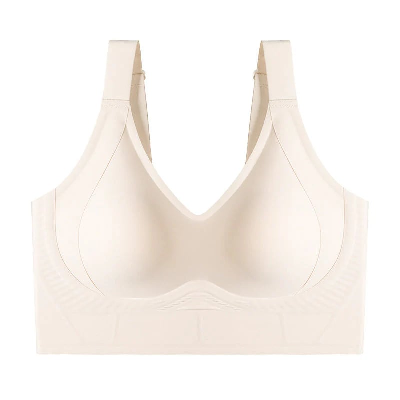 💗 Full Coverage Seamless Lifting Bra – W-Shaped Support, Wide Straps, Smooth Back, 7-Row Closure