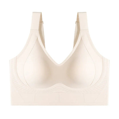 💗 Full Coverage Seamless Lifting Bra – W-Shaped Support, Wide Straps, Smooth Back, 7-Row Closure
