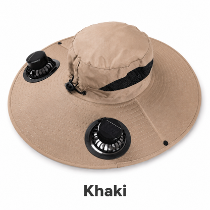 🌞 Solar-Powered Cooling Hat | Stay Cool Outdoors, No Batteries Needed
