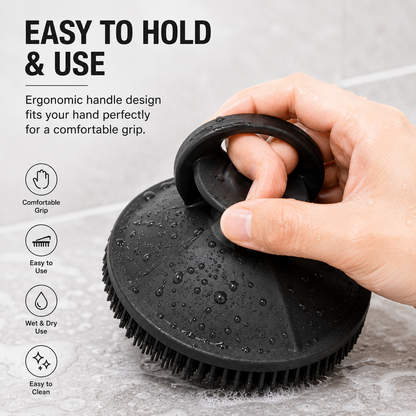 Silicone Bath Brush Deep Cleansing and Exfoliating Set