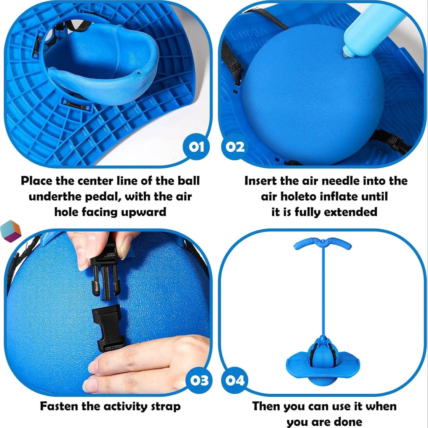 🏆 Pogo Jumper & Trick Board – Safe, Active Fun for Kids & Adults | Includes Free Pump🎈