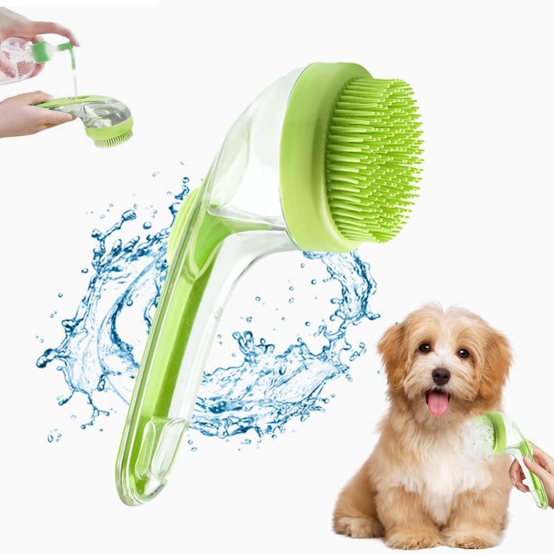 🔥Pet Bath Brush with Shampoo Dispenser for Dogs & Cats