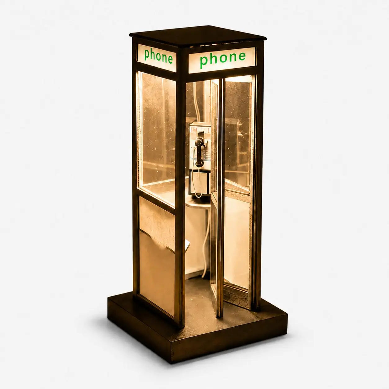 🌟 Retro Telephone Booth Lamp – Cozy Vintage Night Light for Bedroom, Desk & Home Decor