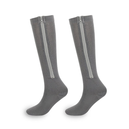 🏃‍♂️ Sports Zipper Socks – ⚡ Easy Side-Zip Design – Ankle Support, Reinforced Heel & Breathable Quick-Dry Fabric