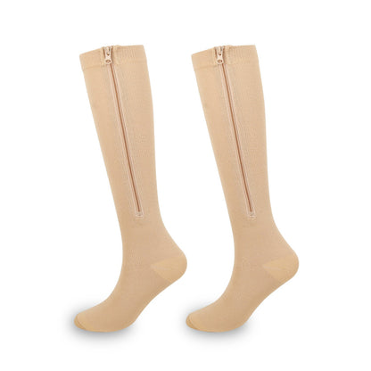 🏃‍♂️ Sports Zipper Socks – ⚡ Easy Side-Zip Design – Ankle Support, Reinforced Heel & Breathable Quick-Dry Fabric