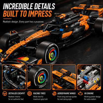 ⏰ Last Day: 55% OFF 🔥 25" Pro Racing Car Block Set | Ultimate Display Masterpiece 🏎️