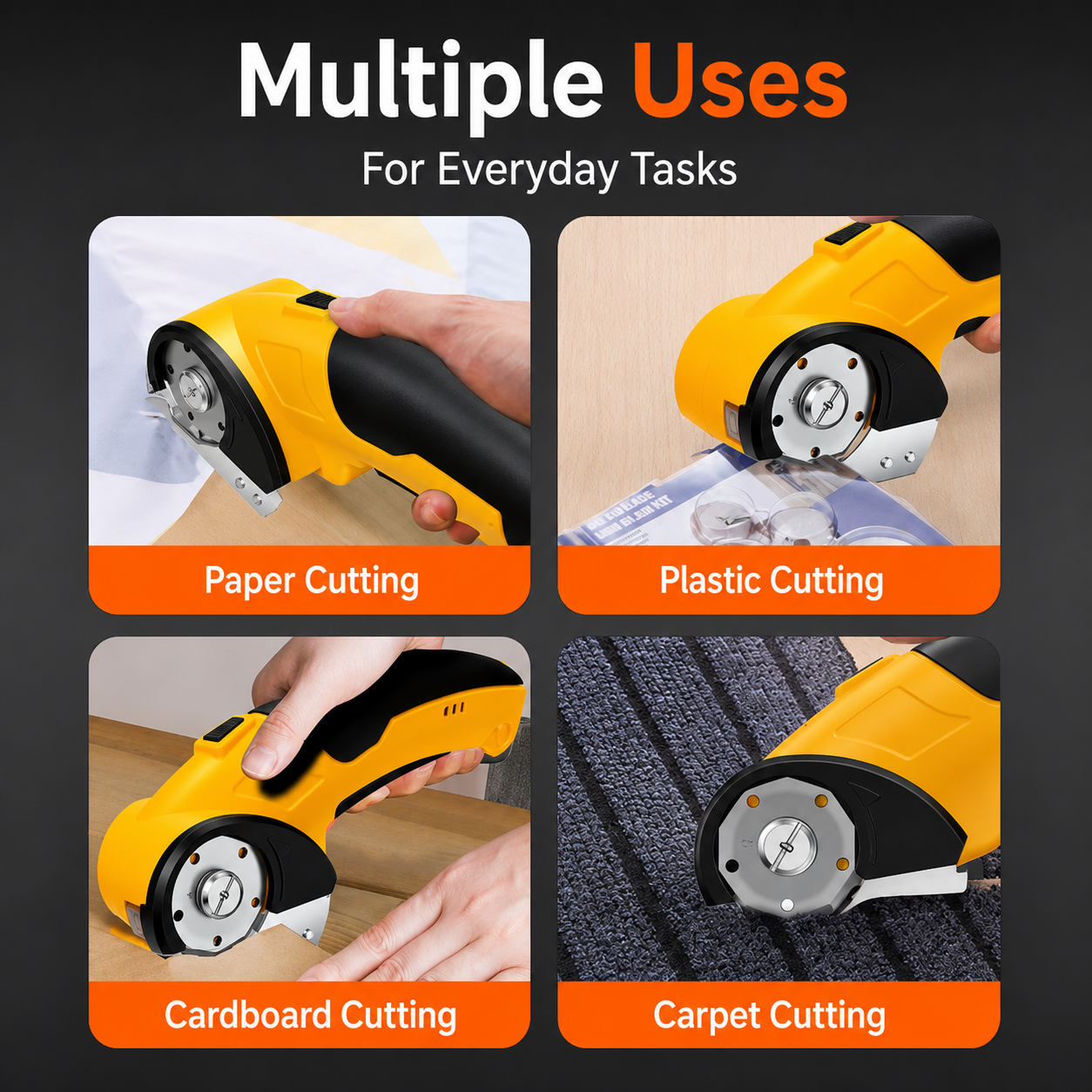 ✂️ Effortless Rechargeable Power Scissors & Rotary Cutter 🔋