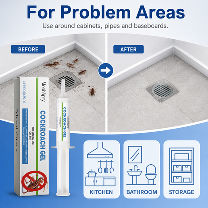 🏷️ 50% OFF TODAY 🚫🪳 Max Force Roach Killer Gel Bait • Professional Nest Elimination Syringe